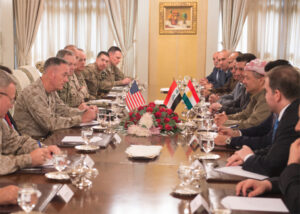 Presidential Meeting between American, Iraqi, and Kurdish leaders.