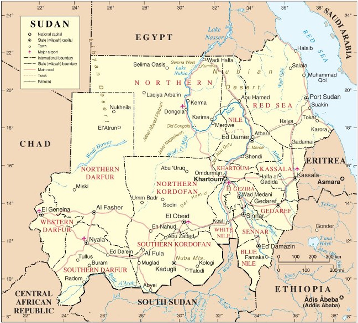 Inside the Flames Two Years of - Figure 2 Map Of Sudan 