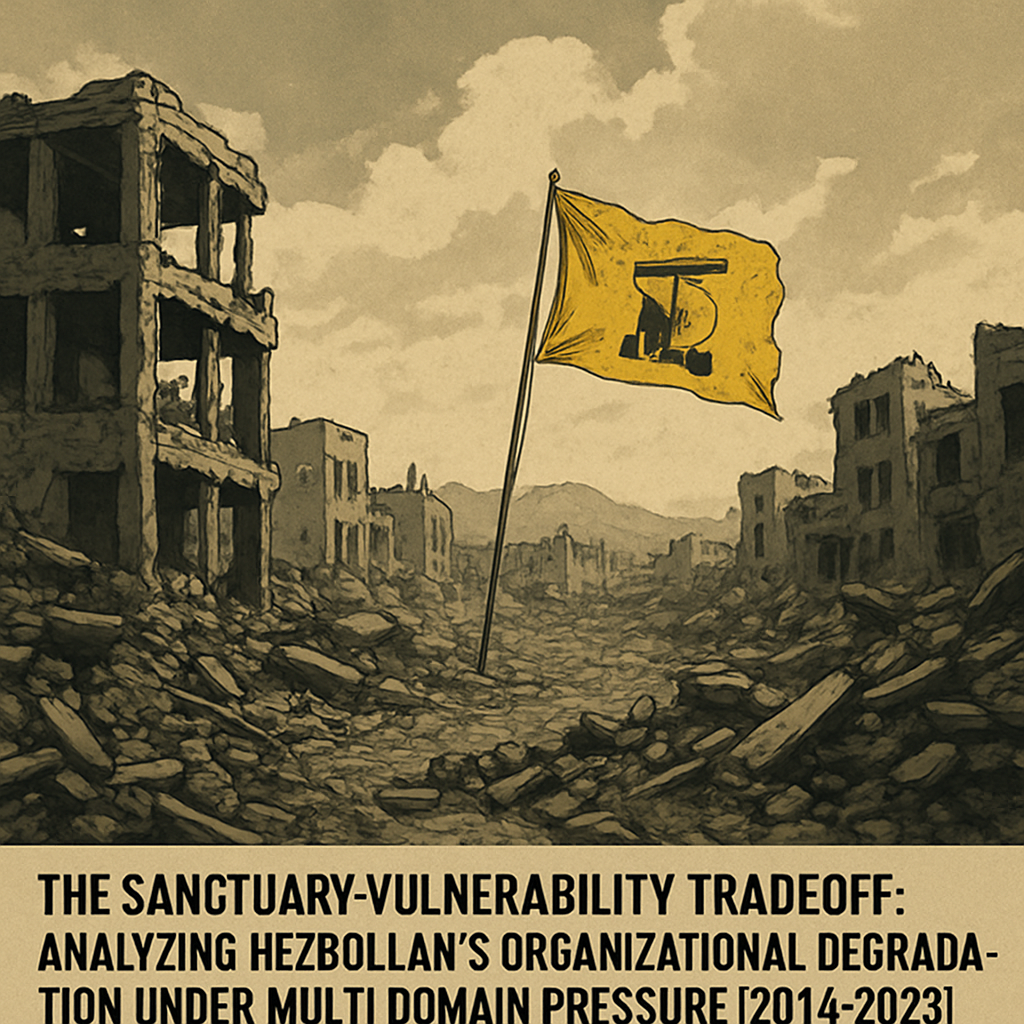 The Sanctuary-Vulnerability Tradeoff: Analyzing Hezbollah’s Organizational Degradation Under Multi-Domain Pressure (2023-2025) Image