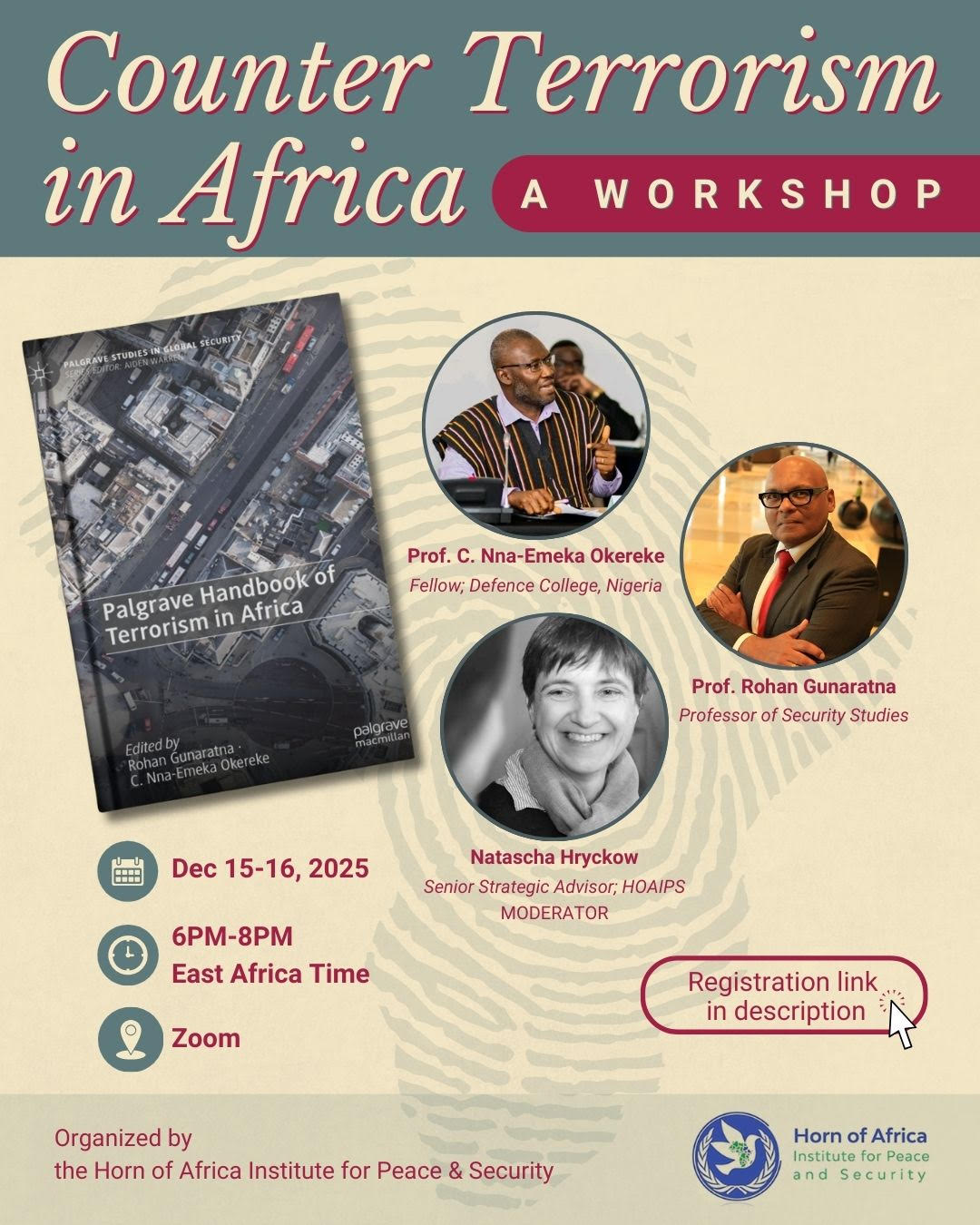 Counterterrorism in Africa- A FREE Virtual Workshop (12/15-12/16) Image