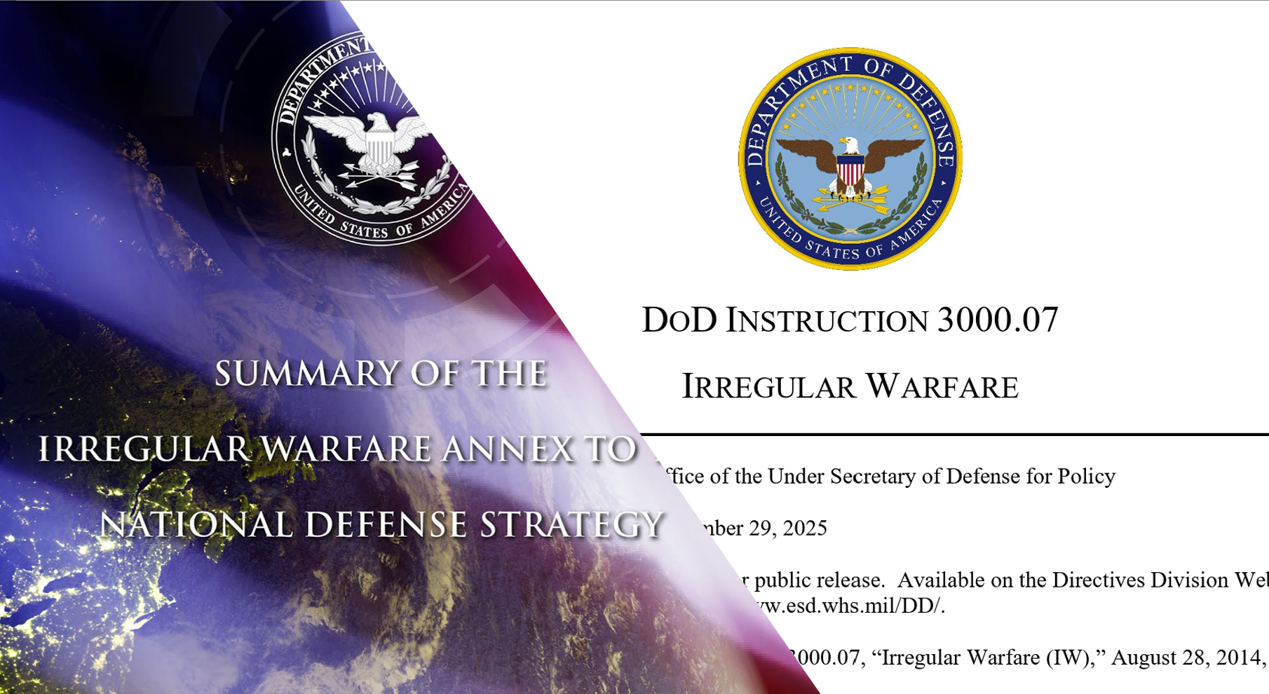 The Pentagon Just Issued New Guidance on Irregular Warfare: What Does It Say and Why Should You Care? Image