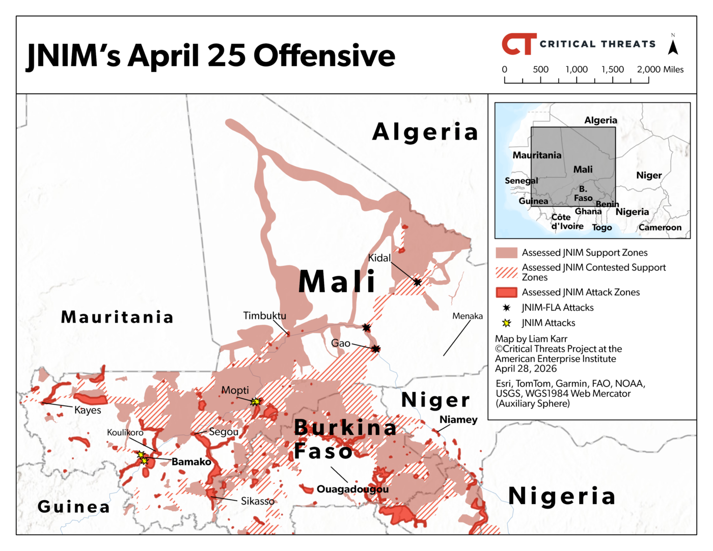 JNIM’s Mali Offensive and the Limits of Counterterrorism in the Sahel