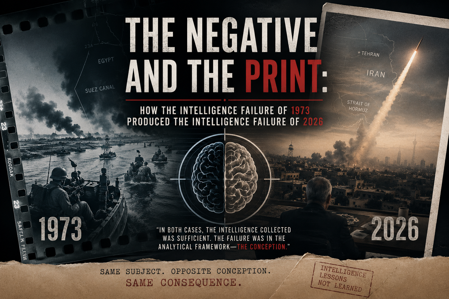 The Negative and the Print: How the Intelligence Failure of 1973 Produced the Intelligence Failure of 2026 Image