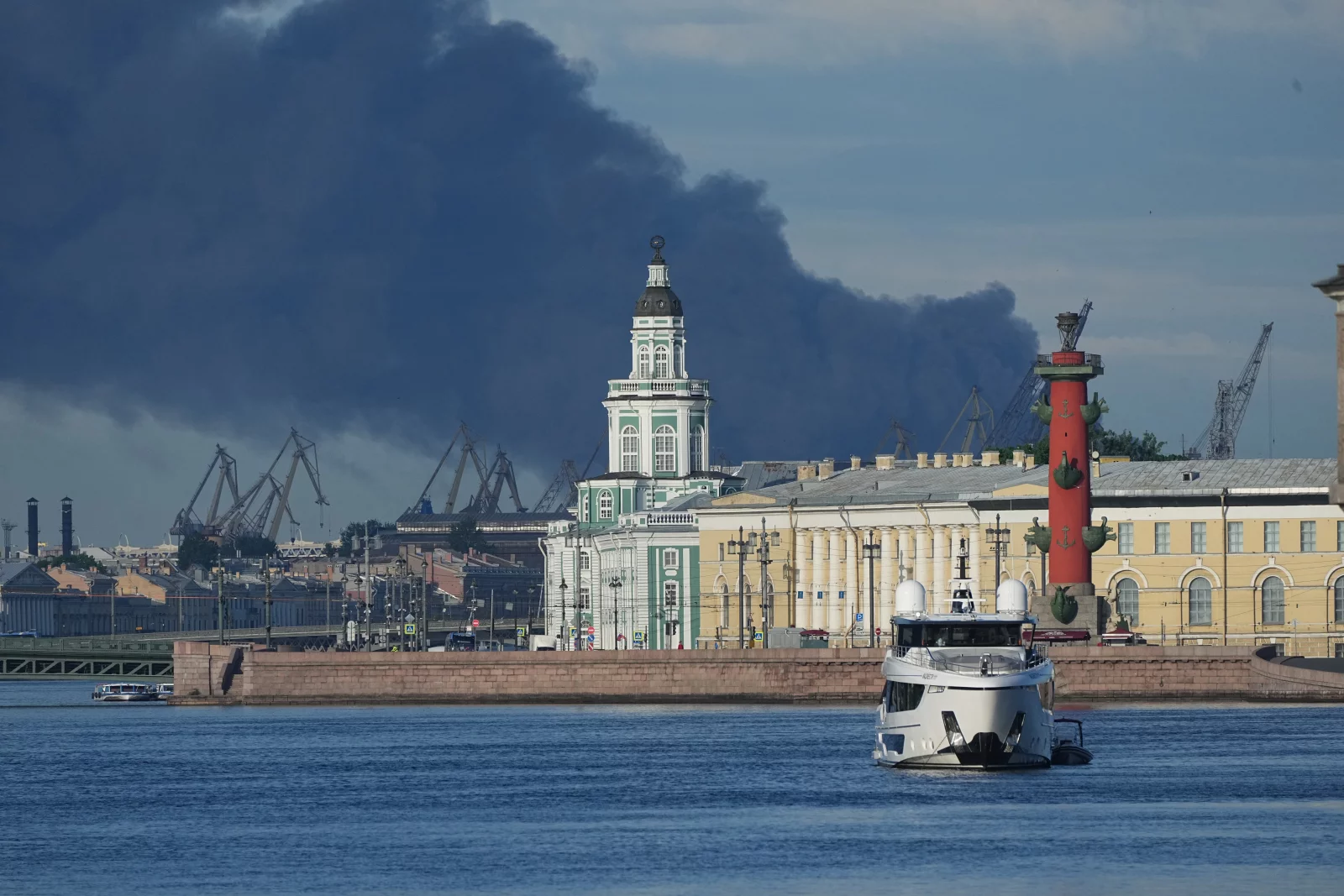 Ukrainian Drones Hit St. Petersburg | NPR Image